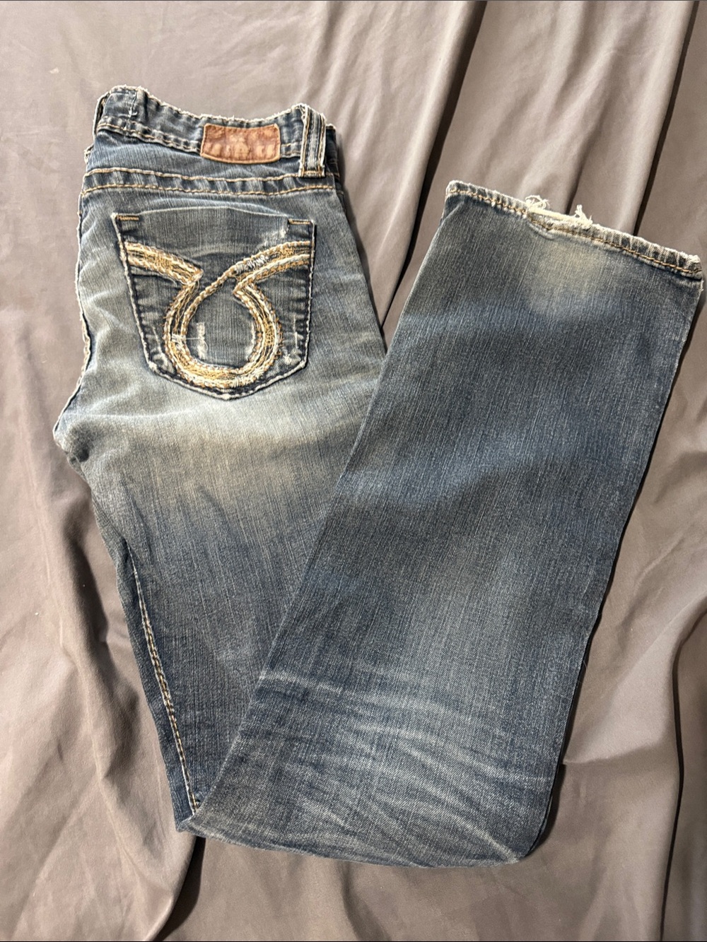 Big Star Women's Light Wash Bootcut Jeans with Embroidered Back Pocket